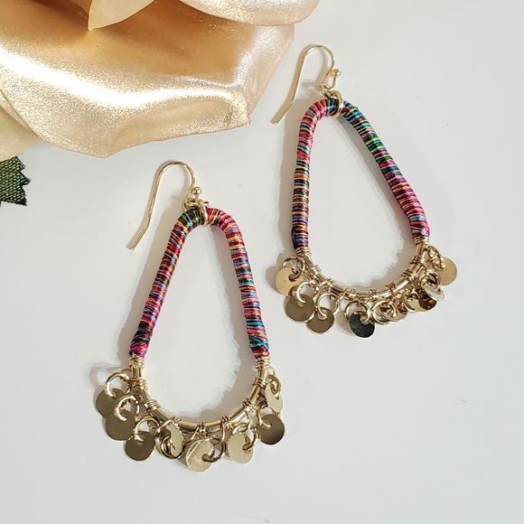 Raja Rainbow Charmed Earrings - Picture 1 of 4